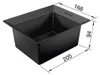 BLANCO 229342, Aufbewahrungsbox, Schwarz, Rechteckig, Produktbild-Vorschau 4