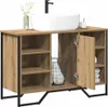 vidaXL Szafka pod umywalkę Artisan dąb 91 x 35 x 60 cm Podgląd zdjęcia produktu 3