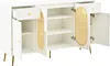 Merax Sideboard, commode avec 4 portes et 2 tiroirs, pieds Voir les images du produit 10