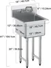 SucceBuy 18 "x41" Zlewozmywak ze stali nierdzewnej - Podgląd zdjęcia produktu 8
