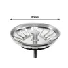Siebkörbchen Spüle 80mm - Rostfreies Edelstahl Spülbecken Produktbild-Vorschau 2