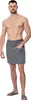 Saunakilt Herren, 100% Baumwolle, grau, 50/120 cm, Produktbild-Vorschau 1