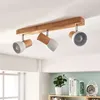 Lindby Deckenleuchte Thorin, 47 cm, 3-flg., weiß, Holz, E14 Produktbild-Vorschau 14