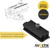 Laminatklemme Endklemme Klemme schwarz für Produktbild-Vorschau 2