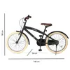 DERYAN Coastline Detský bicykel 20 palcov – So stojanom – Náhľad obrázku produktu 7
