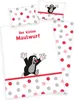 A product image displaying bedding with a cartoon mole character and polka dots. Produktbild-Vorschau