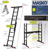 MASKO® Baugerüst mit Arbeitsbühne, Arbeitsgerüst 4in1 Produktbild-Vorschau 7