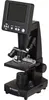A black Bresser LCD microscope with a digital screen is shown against a white background. Produktbild-Vorschau