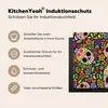 KitchenYeah© Herdabdeckplatte Blumen - Totenkopf - Muster , Produktbild-Vorschau 6