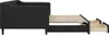 vidaXL Lit de jour extensible avec tiroirs noir 90x200 cm Voir les images du produit 7