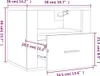 vidaXL Wand-Nachttisch Schwarz 50x36x40 cm Produktbild-Vorschau 8