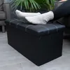Intirilife Faltbare Sitzbank 78x38x38 cm in LAVA SCHWARZ - Produktbild-Vorschau 4