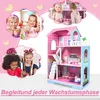 XMTECH Kinder Puppenhaus aus Holz 100 cm, Puppenstube Produktbild-Vorschau 8