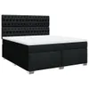 vidaXL Boxspringbett mit Matratze Schwarz 180x200 cm Stoff Produktbild-Vorschau 3