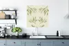 MuchoWow® Poster Pastell - Grün - Blumen - Design 75x75 cm Produktbild-Vorschau 3