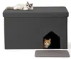 DOMIPET Katzenklo Schrank 3-in-1, Versteckte Katzentoilette Produktbild-Vorschau 1