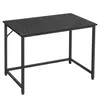 A simple black and metal desk is shown against a white background. Náhled obrázku produktu