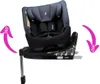 A car seat on a white background with arrows indicating 360-degree rotation. Produktbild-Vorschau