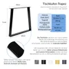 A diagram and description of table legs, with color swatches. Produktbild-Vorschau