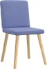 vidaXL Esszimmerstühle 2 Stk. Jeansblau Stoff Produktbild-Vorschau 4