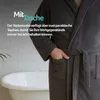 Accappatoio Bestlivings grigio con collo a scialle e Anteprima dell’immagine prodotto 5