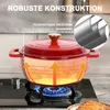 FCH Pentola in ghisa 26 cm - 5QT-4,6 L Tegame smaltata con Anteprima dell’immagine prodotto 9