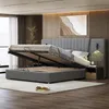 A modern bedroom with a hydraulic storage bed. Produktbild-Vorschau