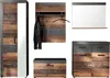 trendteam Garderobe 5-teilige Kombination Indy Graphit Grau Produktbild-Vorschau 1
