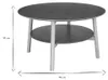 Miliboo - Beistelltisch rund aus hellem Holz D80 cm MALVA Produktbild-Vorschau 6