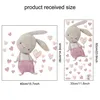 Kinder Tier Wandsticker, Wandaufkleber Deko (Liebes hasen Produktbild-Vorschau 5
