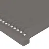 vidaXL Kopfteil mit Ohren Grau 183x16x78/88 cm Kunstleder Produktbild-Vorschau 5
