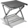 Garten Klapphocker Fußhocker Aluminium - Textilen Anthrazit Produktbild-Vorschau