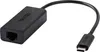 A black USB-C to Ethernet adapter is shown against a white background. Produktbild-Vorschau