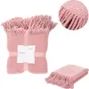 HOMLA CHENILLE Chenille-Decke rosa 130x170 cm Produktbild-Vorschau 1