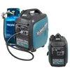 A blue propane tank and two teal and black generators are displayed against a white background. Podgląd zdjęcia produktu