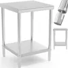 Tisch, zentrale Stahlarbeitsplatte mit Ablage 60 x 60 cm Produktbild-Vorschau 1