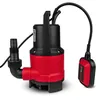 A red and black submersible pump with a float switch, shown against a white background. Podgląd zdjęcia produktu