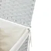 vidaXL Kosz na pranie z pokrywą biały 46x33x60 cm z Podgląd zdjęcia produktu 9