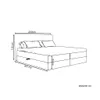 QLA Boxspring posteľ Bergamo 200x200 cm s 7-zónovým Náhľad obrázku produktu 9