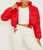 ASKSA Damen Puffer Jacke Kurz Stehkragen Gesteppte Cropped Produktbild-Vorschau 3