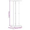 vidaXL Stojan na rastliny 2 ks čierny 30x30x95 cm materiál Náhľad obrázku produktu 7