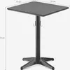 Tisch schwarz für Restaurant Bar 70x70cm modern mit Produktbild-Vorschau 5