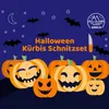Halloween Kürbis Schnitzset 7-teilig mit 6 Schablonen Produktbild-Vorschau 5