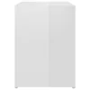 vidaXL Comodini, set da 2 pezzi, bianco lucido, 40x30x40 Anteprima dell’immagine prodotto 8
