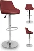Aga Barhocker Burgundy  aus Kunstleder 360° drehbar Produktbild-Vorschau 5
