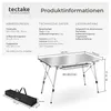 TecTake 404984, Stříbrná Náhled obrázku produktu 14