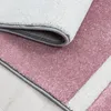 Kurzflor Teppich Wohnzimmer Pink 140x200 Rechteck Kariertes Produktbild-Vorschau 5