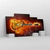 Bild auf Leinwand - Leinwandbild - Feuer Gitarre Instrument Produktbild-Vorschau 4