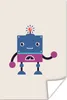 MuchoWow® Poster Schwingender Roboter vor einem hellbraunen Produktbild-Vorschau 1