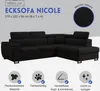 MÖBEL LUX Ecksofa NICOLE, L-Form Sofa mit Schlaffunktion, Produktbild-Vorschau 3